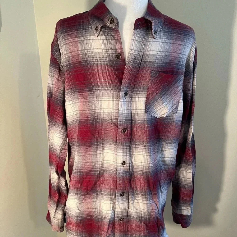 Cotton plaid flannel.NWOT